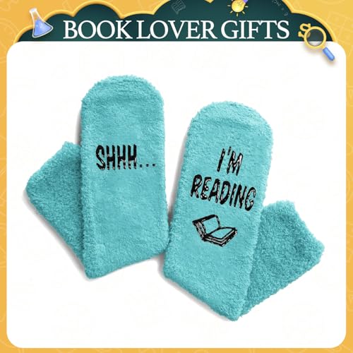Image of HAPPYPOP Book Lover Gifts - I'M Reading Socks for Readers Women Men Teens