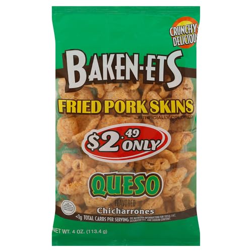 Baken-Ets, Pieles de cerdo fritas, sabor a queso, 4 onzas