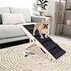 Okydoky small dog ramp adjustable portable folding wooden pet ramp 32 long with non slip traction mat adjustable from 9 to 175 dog climbing ladder for sofacouchcar grey nolgpt1  urban country home decor