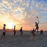 LBYDXD Portierbares Volleyballnetz im Freien, Strandvolleyballnetz, Gebraucht für Strandgarten-Innenhof Schwimmbad Innen- und Außenspiele, 7 * 1m, 9,5 * 1m (Size : 9.5x1M)