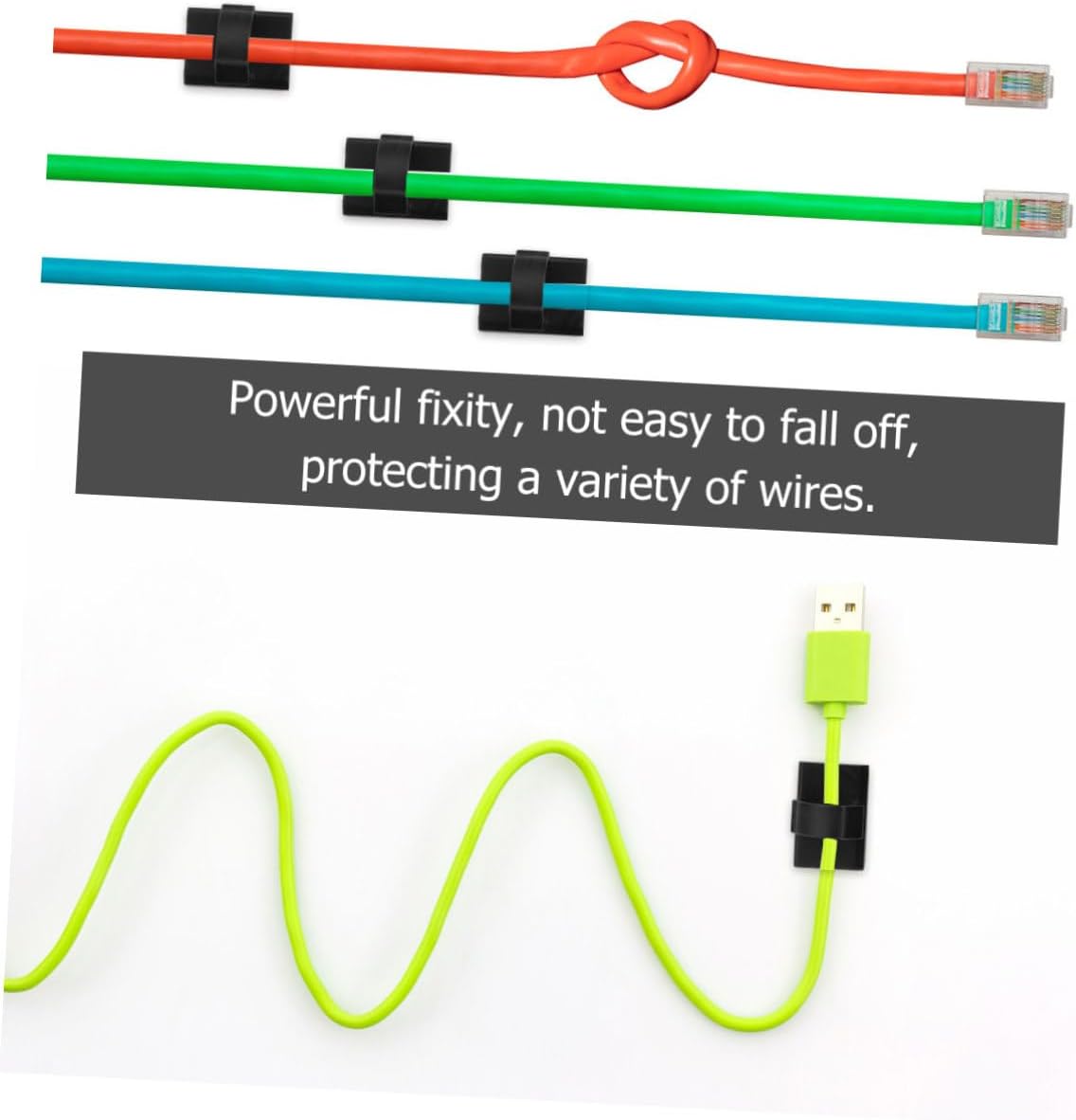 ARTIBETTER 300pcs Wire Fixing Tool Practical Cable Manager for Home Office Indoor Use Efficient Wire Organizer Space-Saving Design for Tidy Spaces