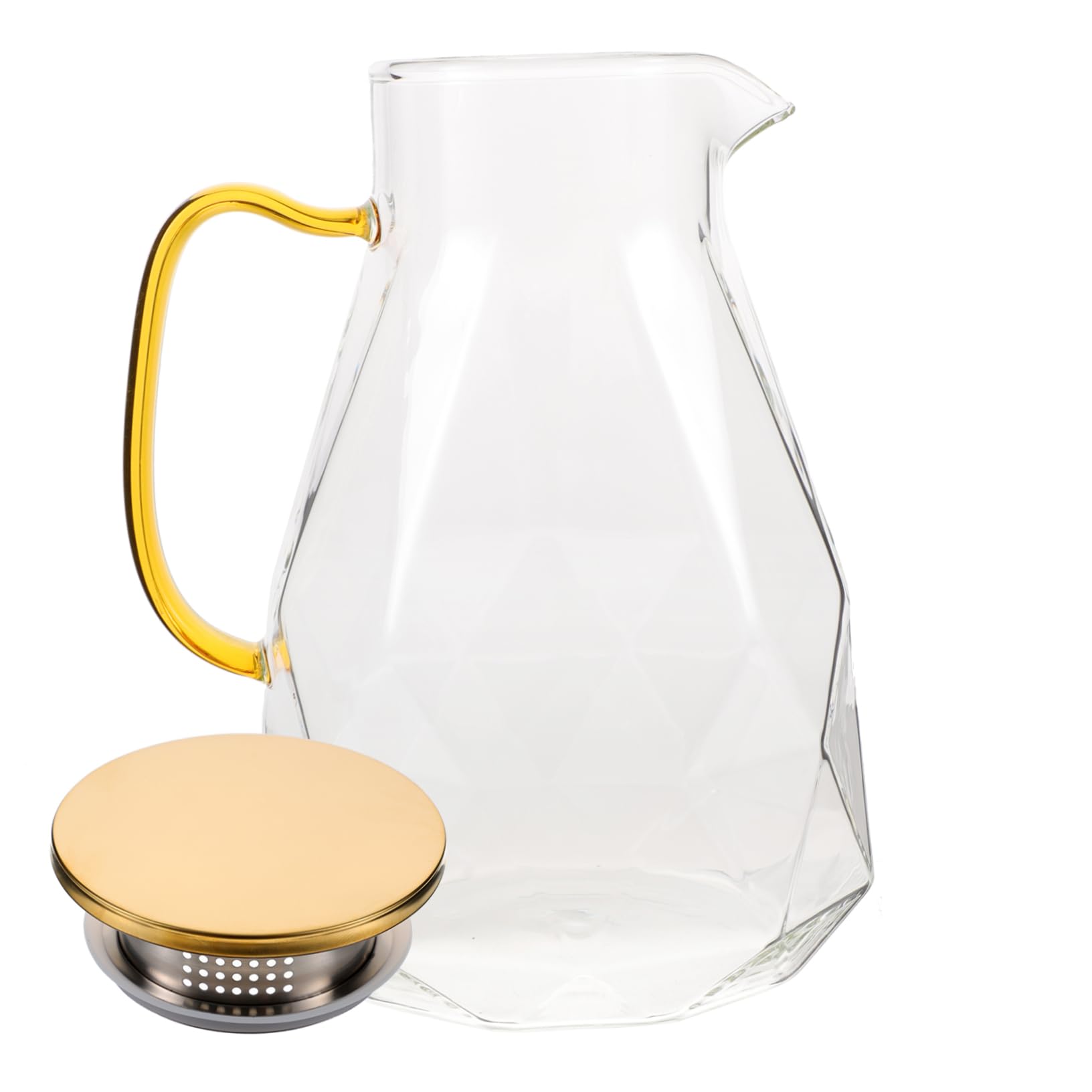Jarra de Agua de Vidrio de 2200ml con Diseño Diamante