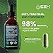 E2H Chlorophyll Liquid Drops - All-Natural Flavored Energy Booster, Immune System Support and Internal Deodorant - Vegan - Gluten Free - Non-GMO - 2 Fl Oz