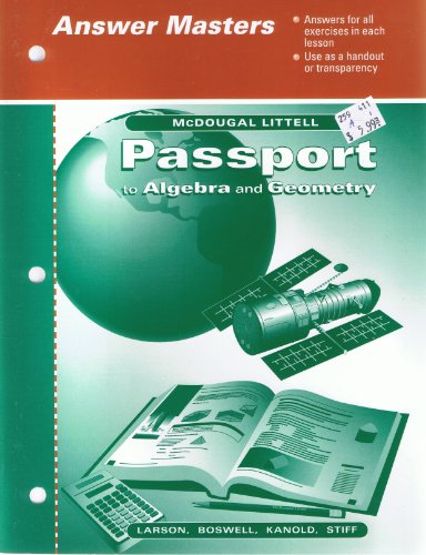 McDougal Littell Passports: Answer Masters Book 3 0395896797 Book Cover