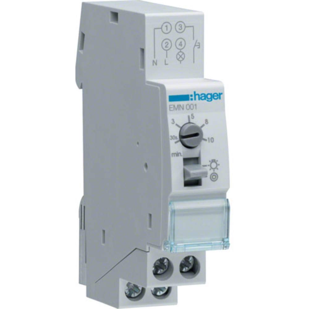 Hager White Emn001 Stair Light Timer Switch