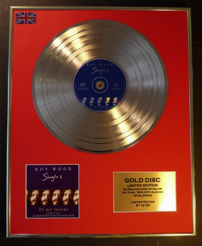 Image of Roy Wood Cd Gold Disc Record Limited Edition Singles