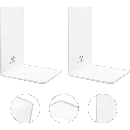 Lot de 8 serres livres en acrylique transparent, pour enfant bureau