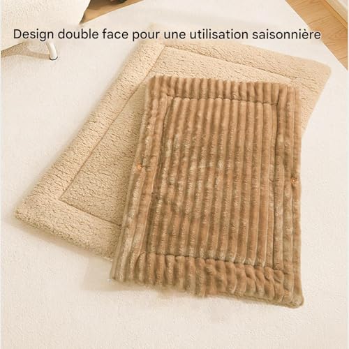 Panier d'hiver pour chat en peluche semi-fermé pour chambre