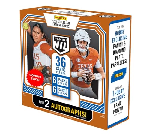 Panini Nil Texas Longhorns 2025 le coffret cadeau idéal avec 2 autographes rares