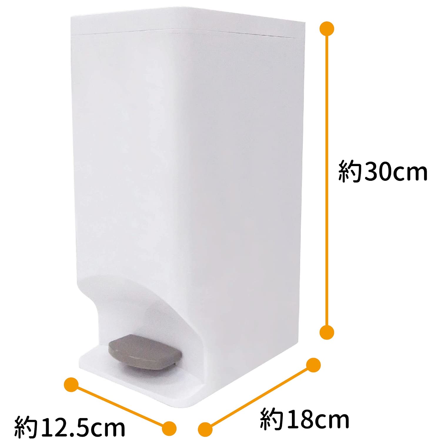 Ohe 80971 Toilet Pot White Approx. 11.8 x 4.9 x 7.1 inches (30 x 12.5 x 18 cm)