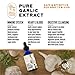 Pure Garlic Extract with Allicin Classic Formula Boost Immune Support Vegan Friendly Natural Supplement, Raw Organic Garlic in Liquid Form, Natural Superfood with Nutrients and Minerals 1 fl oz Bottle