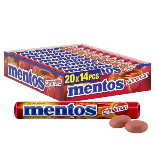 Image of Mentos Cinnamon Candy, 1.32-Ounce Rolls (Pack of 20)