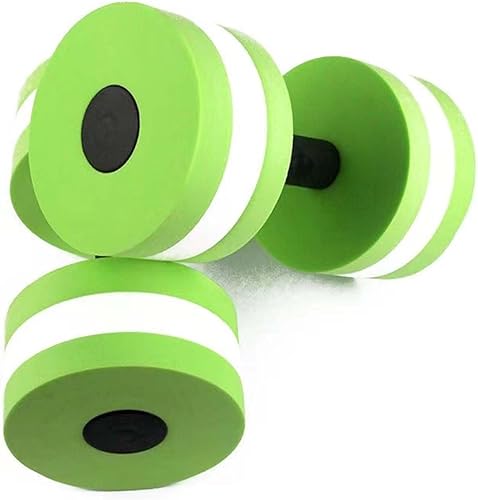 Juego de pesas de agua para ejercicios de piscina, 2 mancuernas de agua para ejercicio de piscina, mancuernas aeróbicas acuáticas, mancuernas de