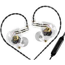 CCA ND NX2 in Ear Monitorm, HiFi IEM Earphones, Deep Bass Sound in Ear Headphones, Clear Sound Gaming Earbuds with Detachable Cable