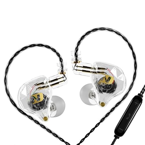 Image of CCA ND NX2 in Ear Monitorm, HiFi IEM Earphones, Deep Bass Sound in Ear Headphones, Clear Sound Gaming Earbuds with Detachable Cable