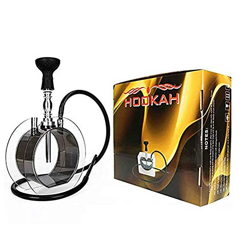 Mr. Hao Shisha Transparent Fancy Rundheits Shisha - 1 Rohr Narghilè Set – Bild 7