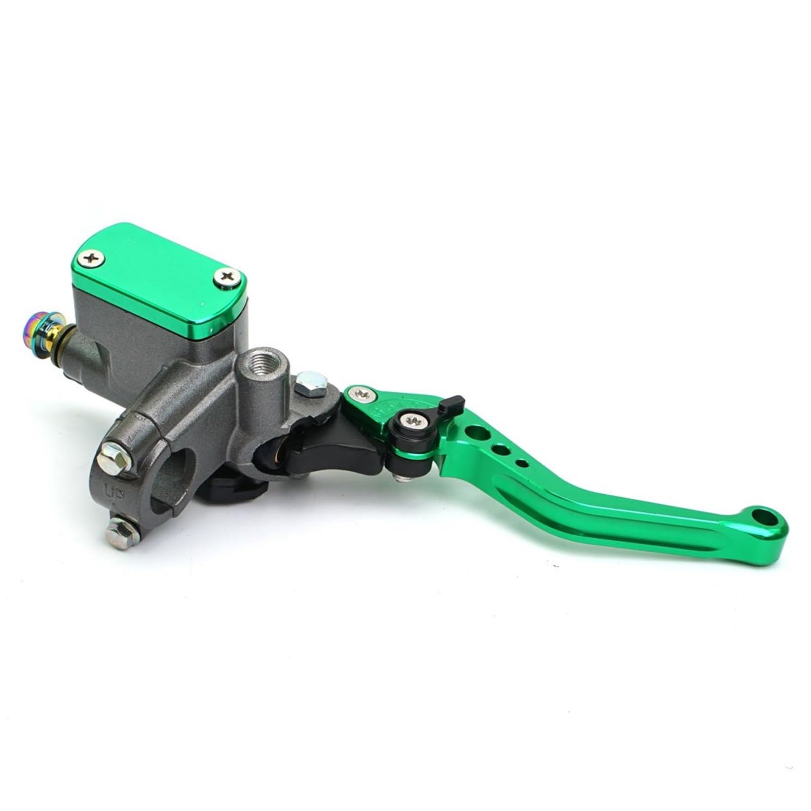 Ouvecr Right Green Motorbike Brake Levers 22Mm Motorcycle Master Cylinder Lever Brake Hydraulic Clutch Pump(Right Green)
