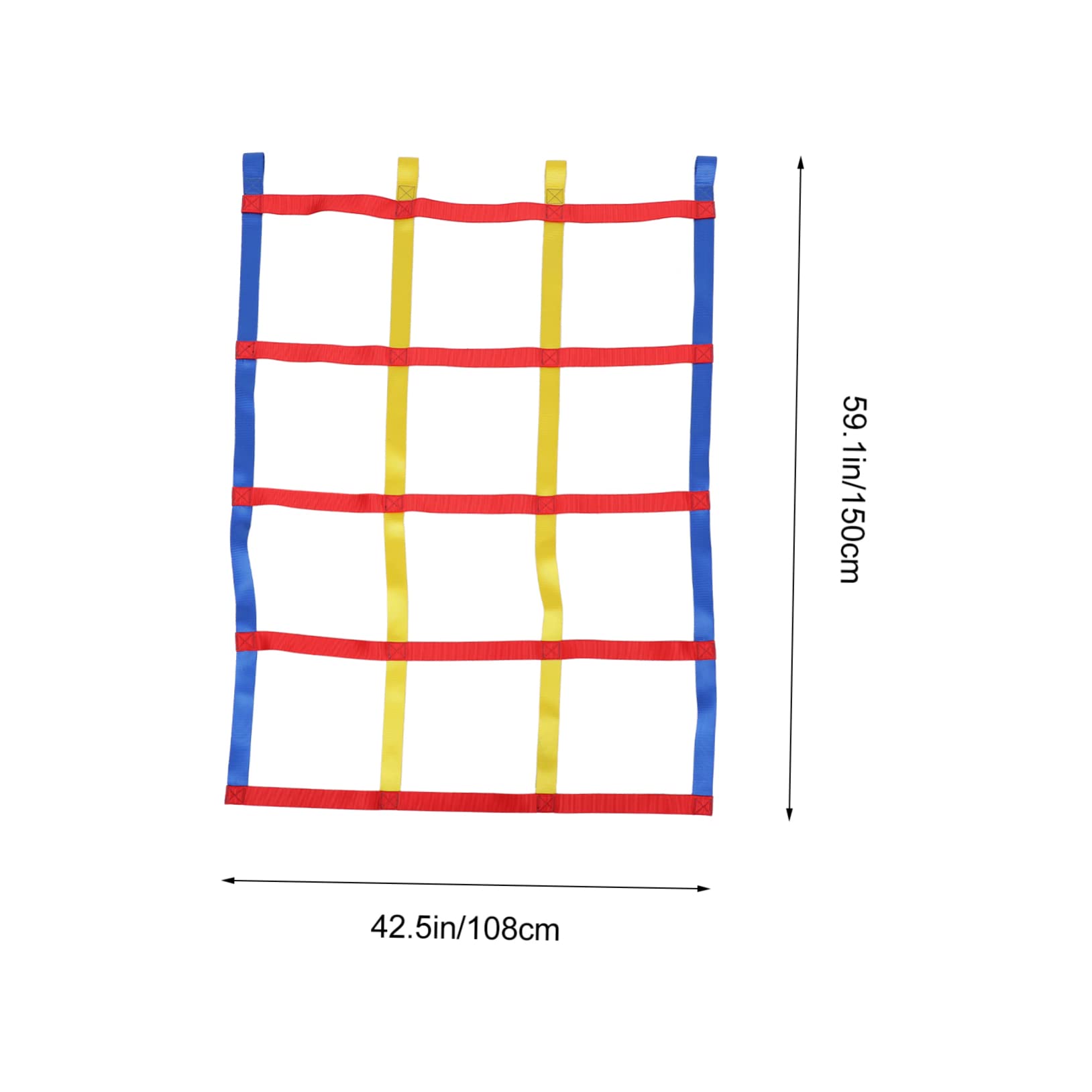 UPKOCH Indoor/Outdoor Climbing Net Set Kids Plaything Large Size Rainbow Design