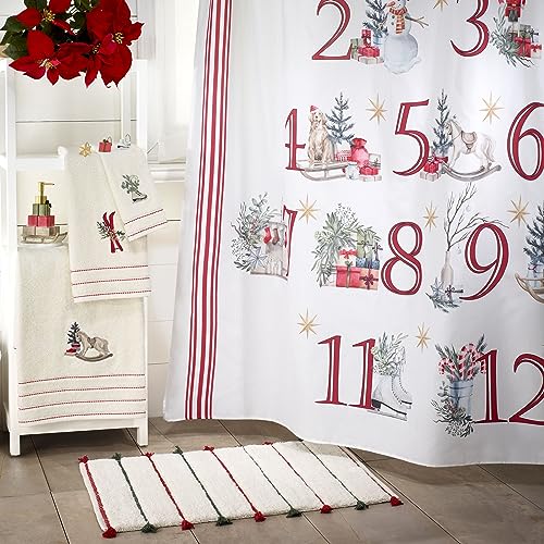 Avanti-Linens-Shower-Curtain-Hooks-Holiday-Bathroom-Decor-Set-of-12-Holiday-Countdown-Collection Avanti Linens Shower Curtain Hooks Holiday Bathroom Decor Set of 12 Holiday Countdown Collection