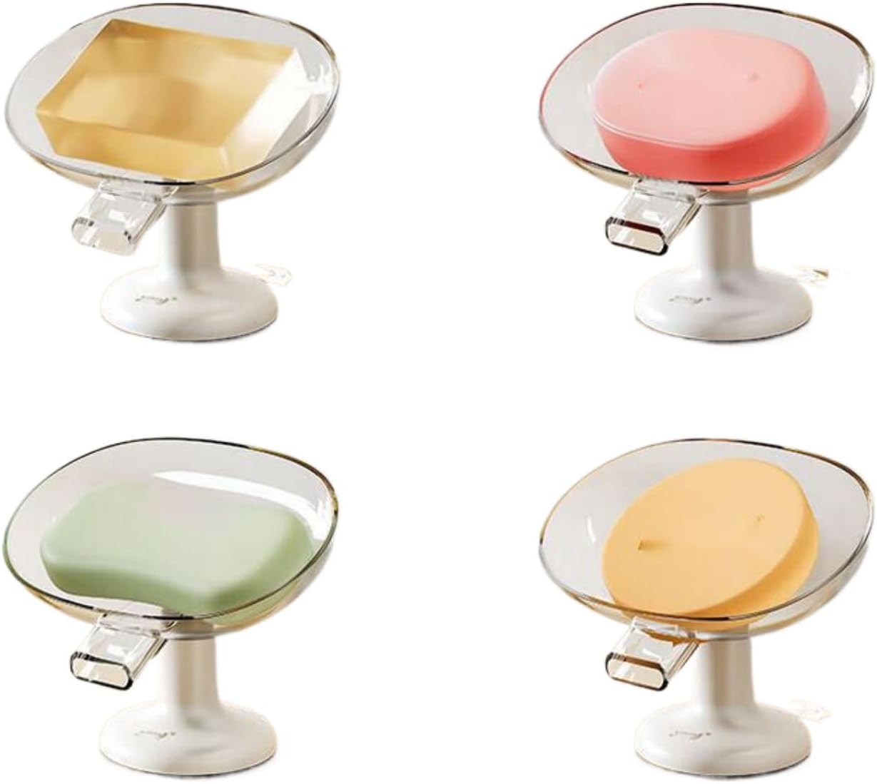 盒沥水吸盘壁挂式家用置物架 Under Sink Storage for Kitchen Bathroom Cabinet,免打孔卫生间收纳架 Multifunctional Storage Shelves for Kitchen Living Room Office,神器-吸盘置地导水盒【4个装】