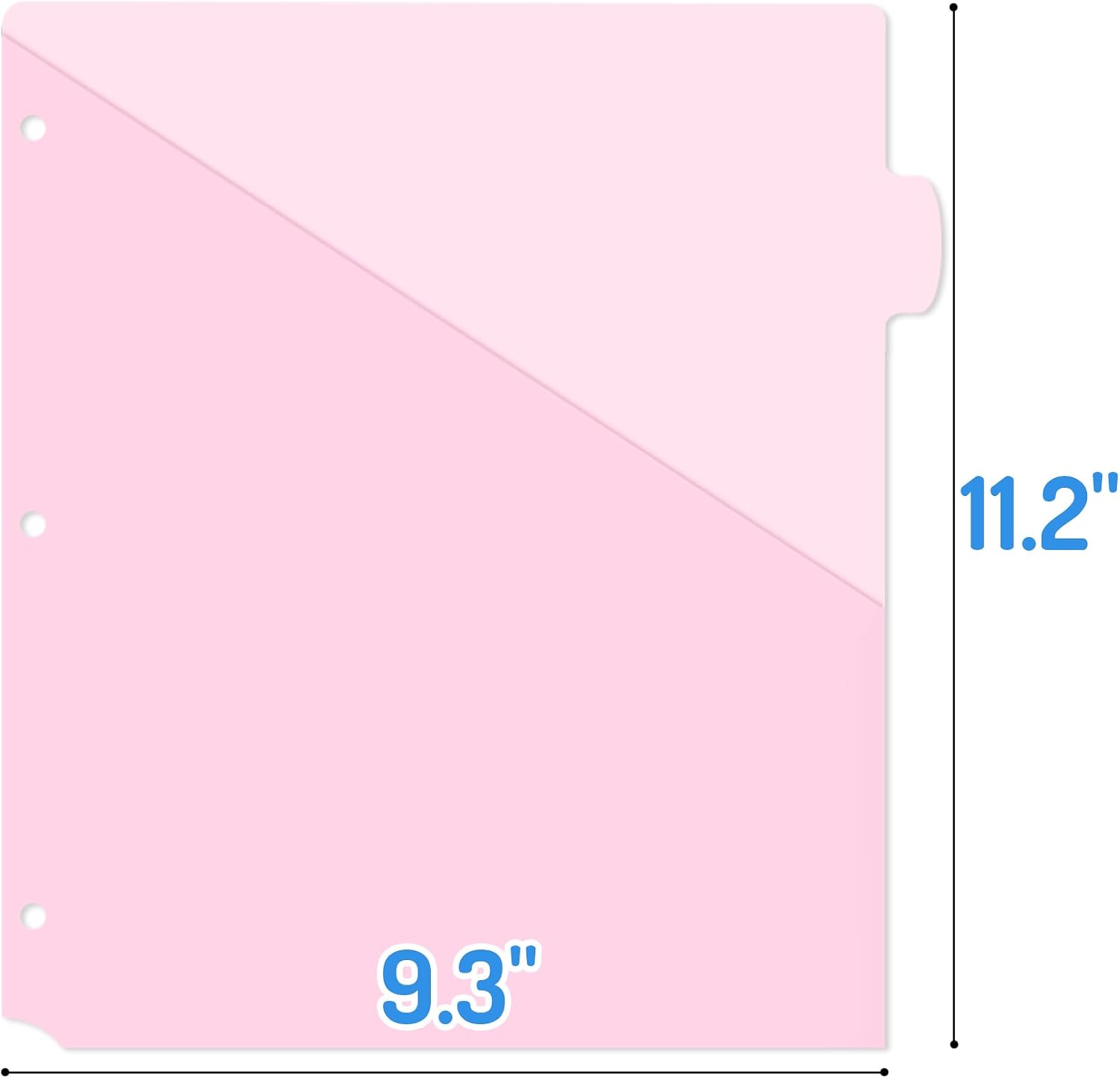 Forvencer 8 Count Dividers with Two Pockets, 8 tab Binder Dividers image 3