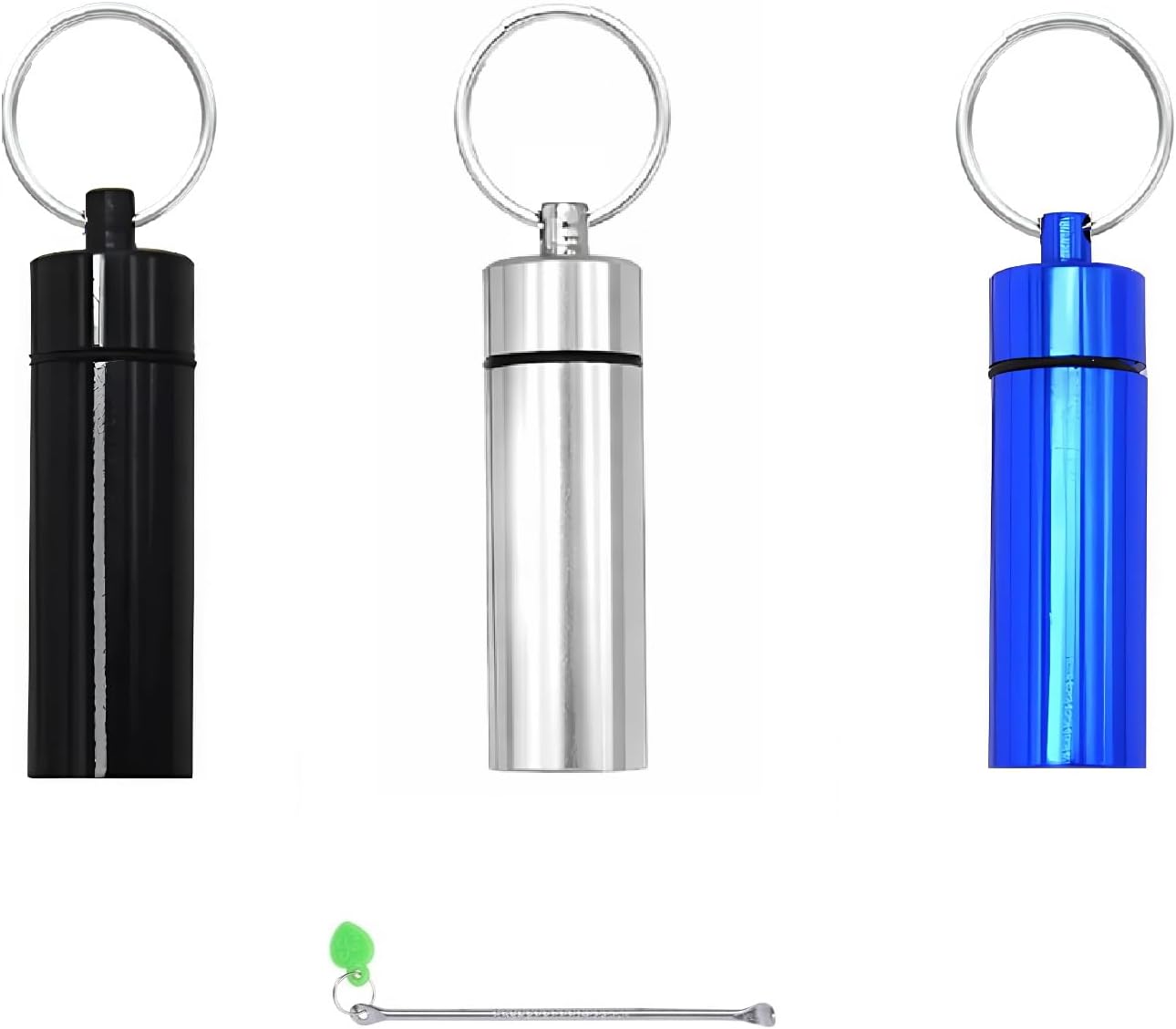 3 Pack Leak-Proof Bottle Portable Pepper Shaker Waterproof Aluminum Container for Outdoor Camping Trips Travel