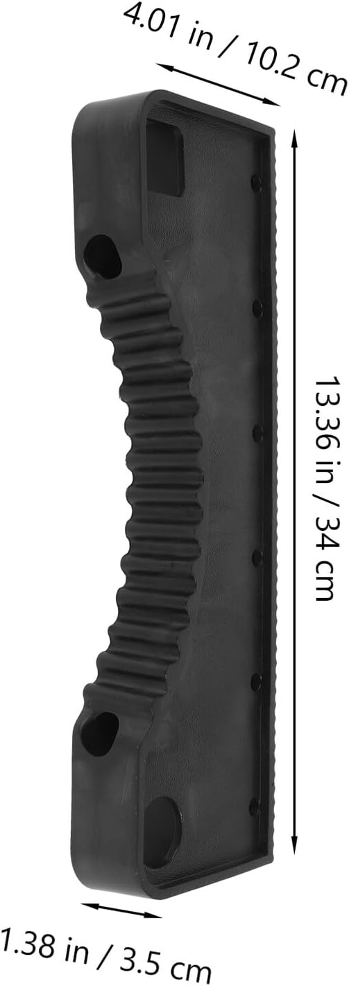 Vaguelly 2pcs Black Aluminum Alloy Bunk Bed Ladder Pads Non-Slip Stabilizer Brackets Replacement Step Cushions for Dormitory and Bedroom Safety