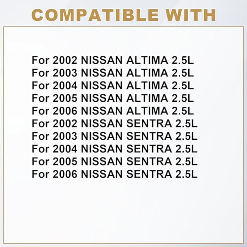 Image of Partsflow HS26261PT Engine Head Gasket Set W /Bolts Compatible With 2002-2006 Nissan Altima Sentra 2.5L OE #HS54444, CS26261, ES72198