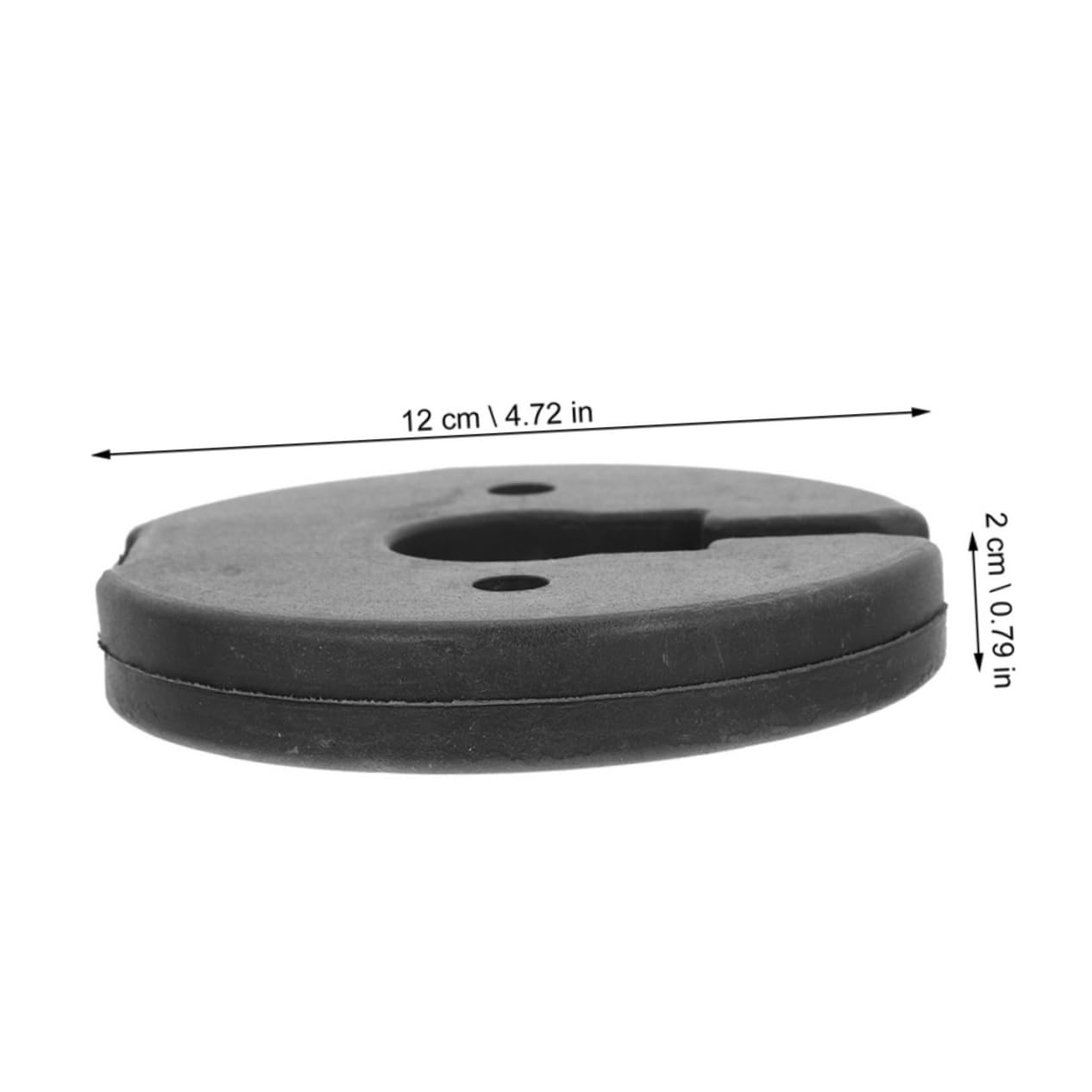 Cabilock 2pcs Heavy-duty Lamp Bases Weight Block Iron Weight Accessory For Desk And Floor Lamps Round Chassis For Home Lighting Support And Stability