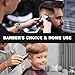 FADEKING® Professional Hair Clippers for Men - Cordless Hair Clippers, LCD Display Barber Clippers for Hair Cutting & Mens Grooming with Travel Case(Silver+Black)