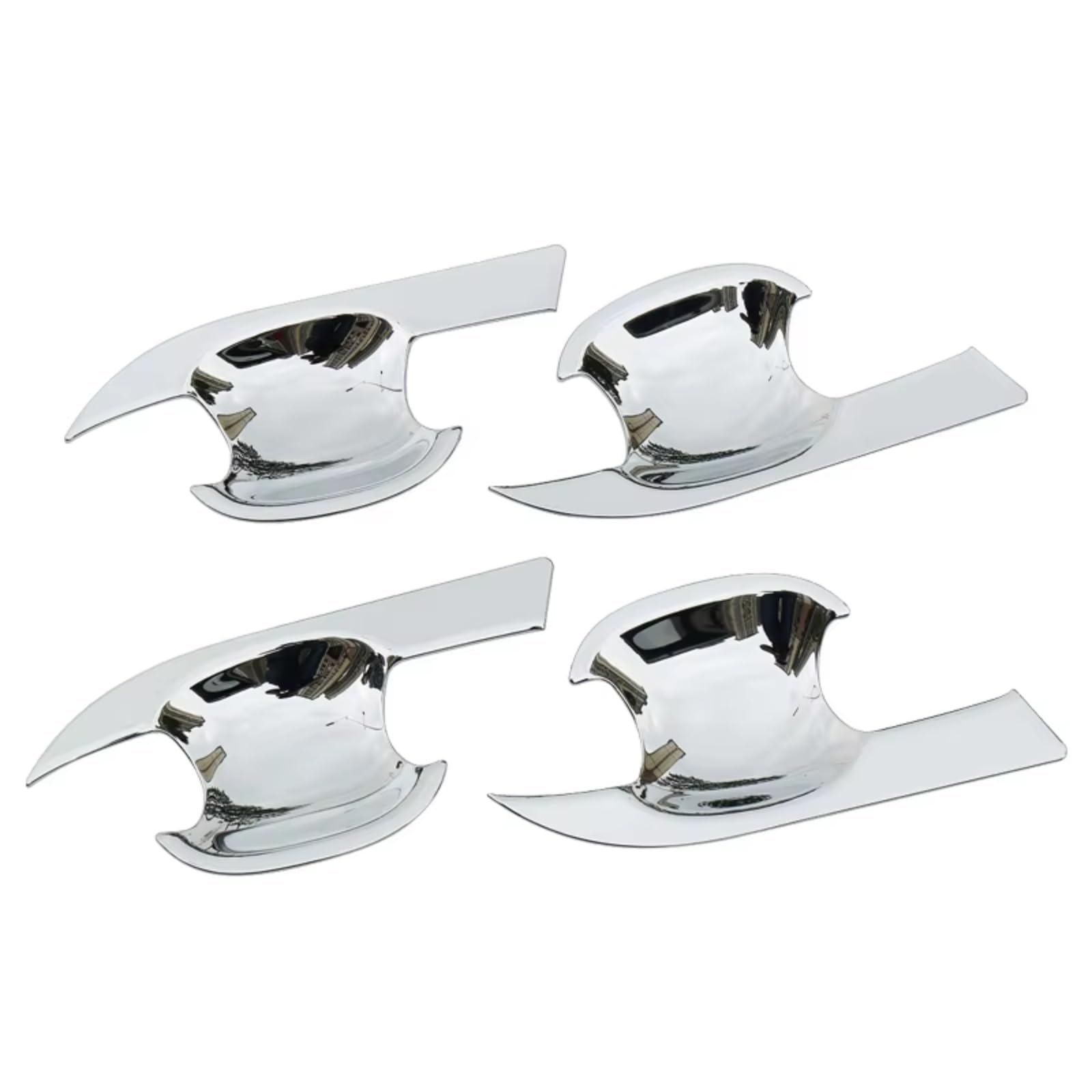 IUKMR for Toyota for Corolla for E140 for E150 2007-2013 Chrome Car Door Handle Cover Bowl Trim Styling Accessories Overlay Sticker Car Outer Door Handle(Bowl)