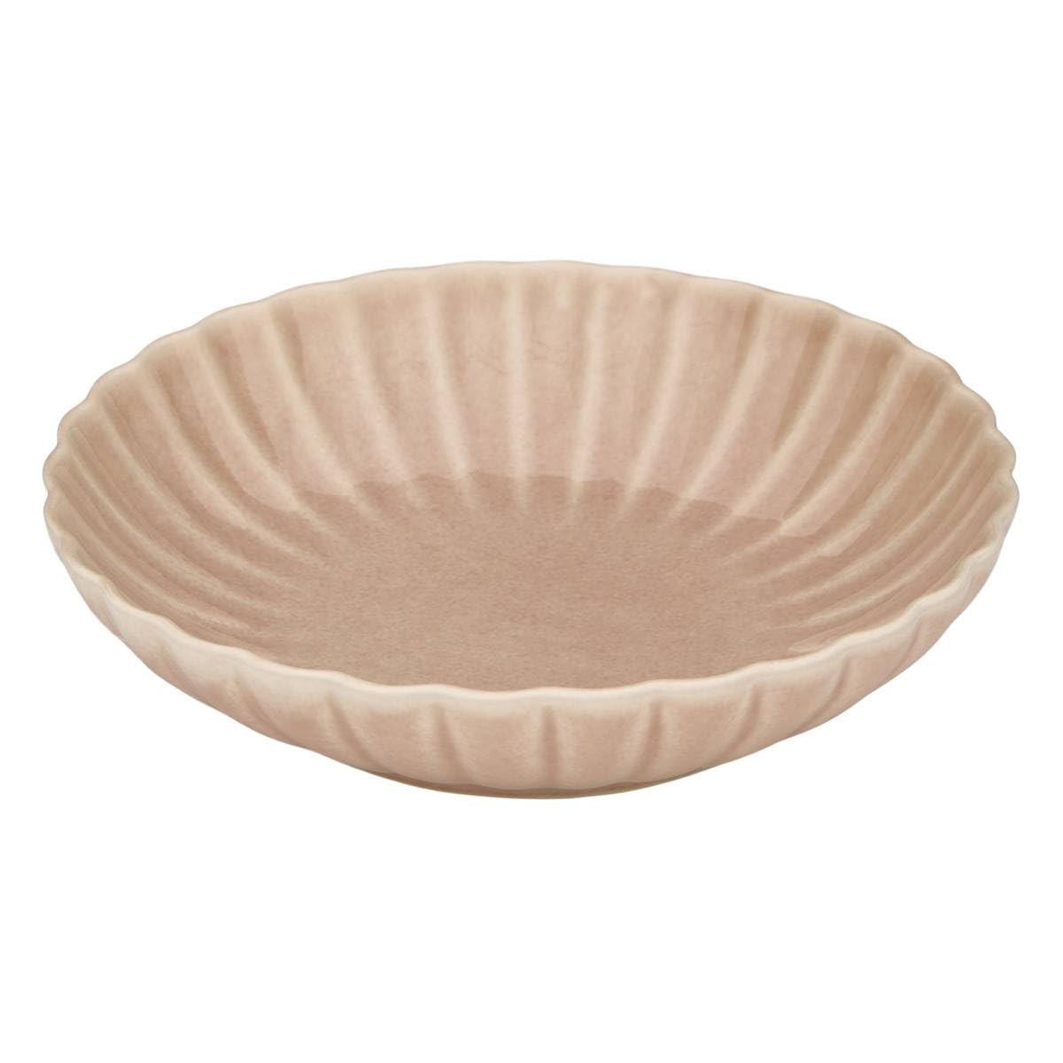 Atmosphera - Lote de 4 platos hondos romy redondos, de 20 cm de diámetro, en color rosa