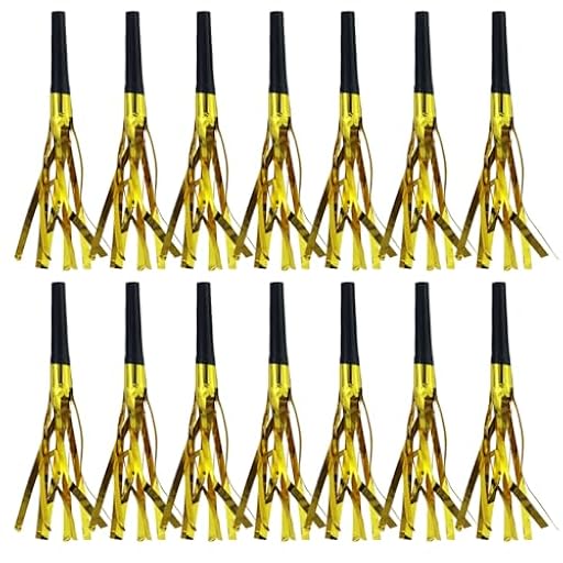 EASYKEENECOM Lote de 26 matachuelas doradas para fiestas, matasulas musicales, fiestas de cumpleaños, silbatos, accesorios para fiestas, cumpleaños, eventos deportivos, Año Nuevo, Navidad | Ya disponible en tu tienda friki favorita! En mundofriki.es! EASYKEENECOM Lote de 26 matachuelas doradas para fiestas, matasulas musicales, fiestas de cumpleaños, silbatos, accesorios para fiestas, cumpleaños, eventos deportivos, Año Nuevo, Navidad | Ya disponible en tu tienda friki favorita! En mundofriki.es!