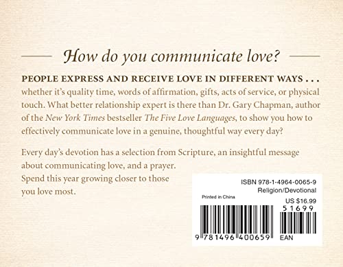 Image of The One Year Love Language Minute Devotional: A 365-Day Daily Devotional for Christian Couples (One Year Signature Line)