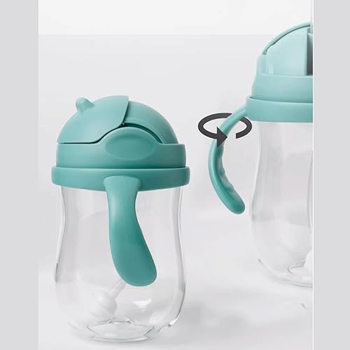 Miniatura 7 de PandaEar Tritan - Vaso para beber con popote pesado, a prueba de derrames, con asas de fácil agarre, bebida desde cualquier ángulo, 10 onzas, para