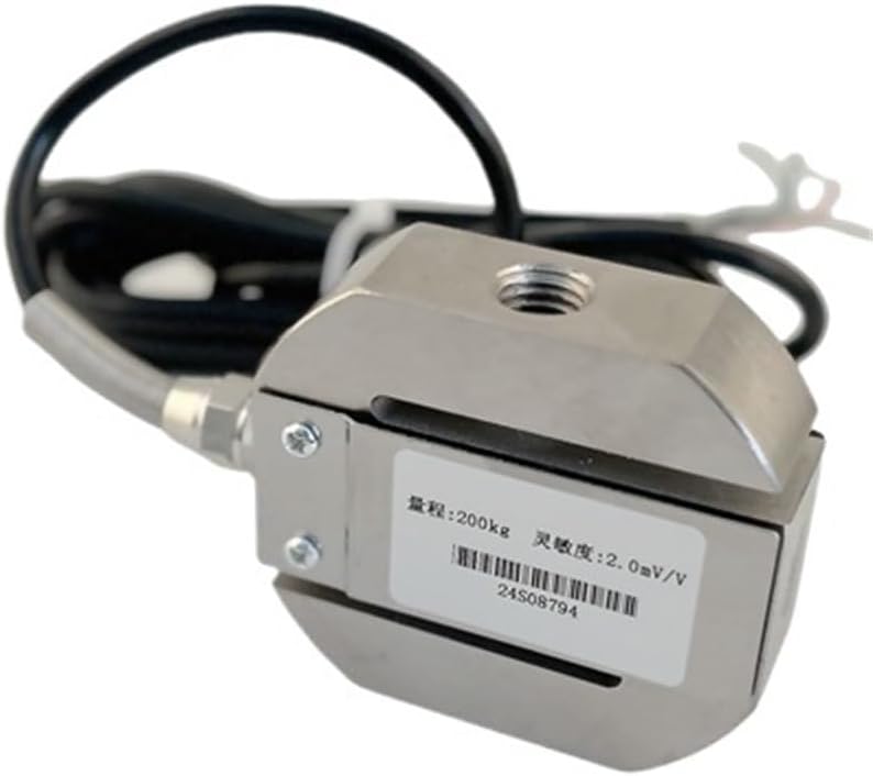 High Accuracy Tension Scale Column S-Type Compression Weigh Sensor Load Cell for Compression Industrial Robot Automation Tester(0-500KG)