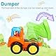 TINOTEEN Baby Spielzeugauto Spielsachen Baufahrzeuge Push and Go Reibungsgetriebenes Auto Spielzeug für 1 2 3 Jahr Kinder Kleinkinder