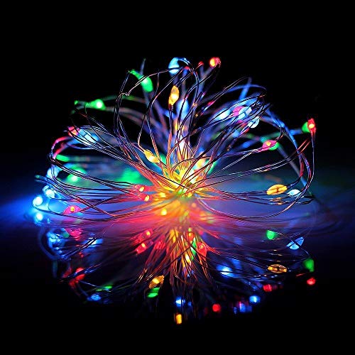 Image of Lexton 10M LED Copper String Light with 8 Modes - Multicolor, Plug Sourced