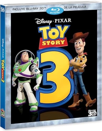 Toy Story 3 [Blu-ray 3D] Disney Pixar Starring Tom Hanks and Tim Allen [Spanish Artwork, Enlgish Audio]