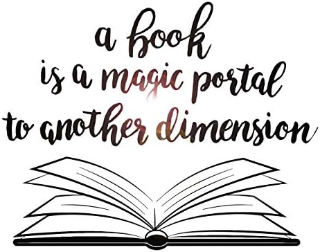 Book Quote Vinyl Wall Decal Reading Room Book Shop Art Decor Stickers Large Mural (ig5297)