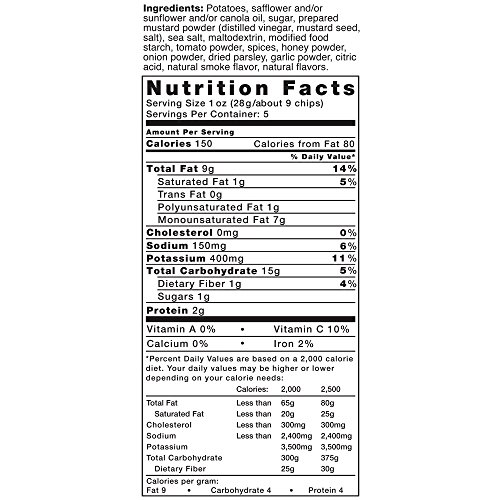 Image of Kettle Brand Krinkle Cut Potato Chips, Carolina BBQ, 5 Ounce (Pack of 15)