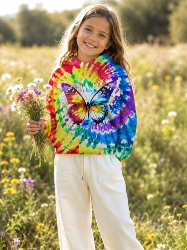 Image of uideazone Teen Girl Sweatshirt Hoody Hoodies Hooded Pullover with Pockets 4-14 Years