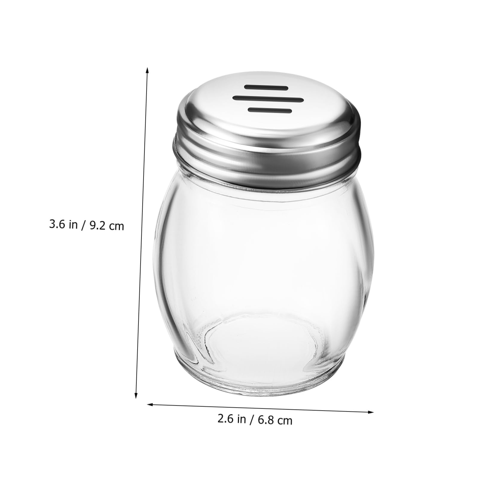 Saleros y Pimenteros de Cristal 10 Piezas 150 Ml para Condimentos | Botella Transparente, Uso Mano, Set de 10 Unidades, Apto para Cocina Familiar y Camping
