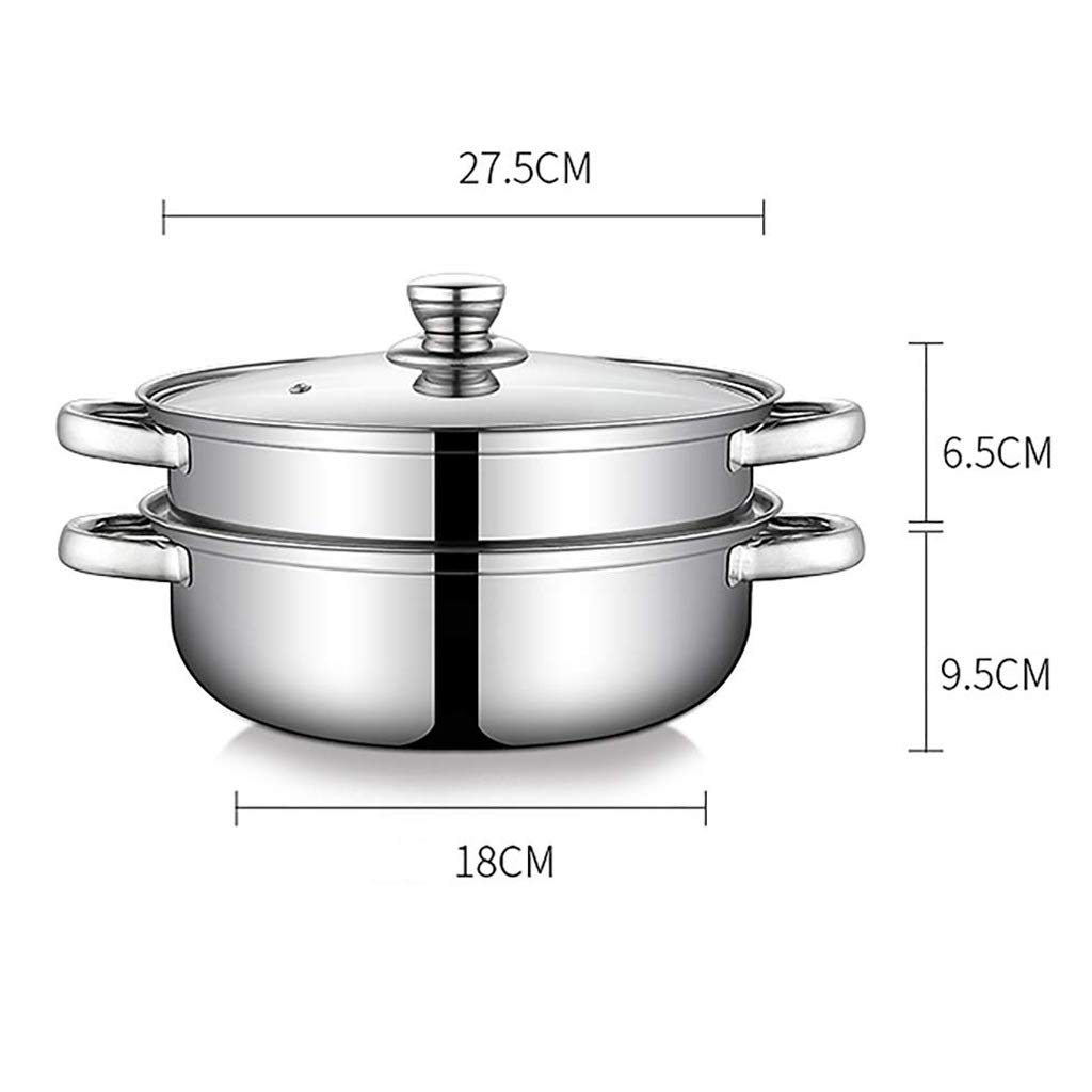 Vaporera de Acero Inoxidable, Olla de Vapor de inducción de Alimentos, vaporera de Utensilios de Cocina Dim Sum for Herramienta de Cocina