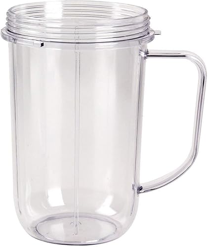 Miniatura 4 de Joystar Taza de repuesto para batido con mango de 16/22 oz, 7 uds. con cuchilla de fresado y tapa superior para batidora Magic Bullet MB 1001 MB