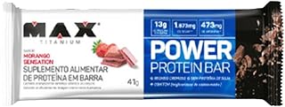 Power Protein Bar (41G) - Morango Silvestre - Max Titanium