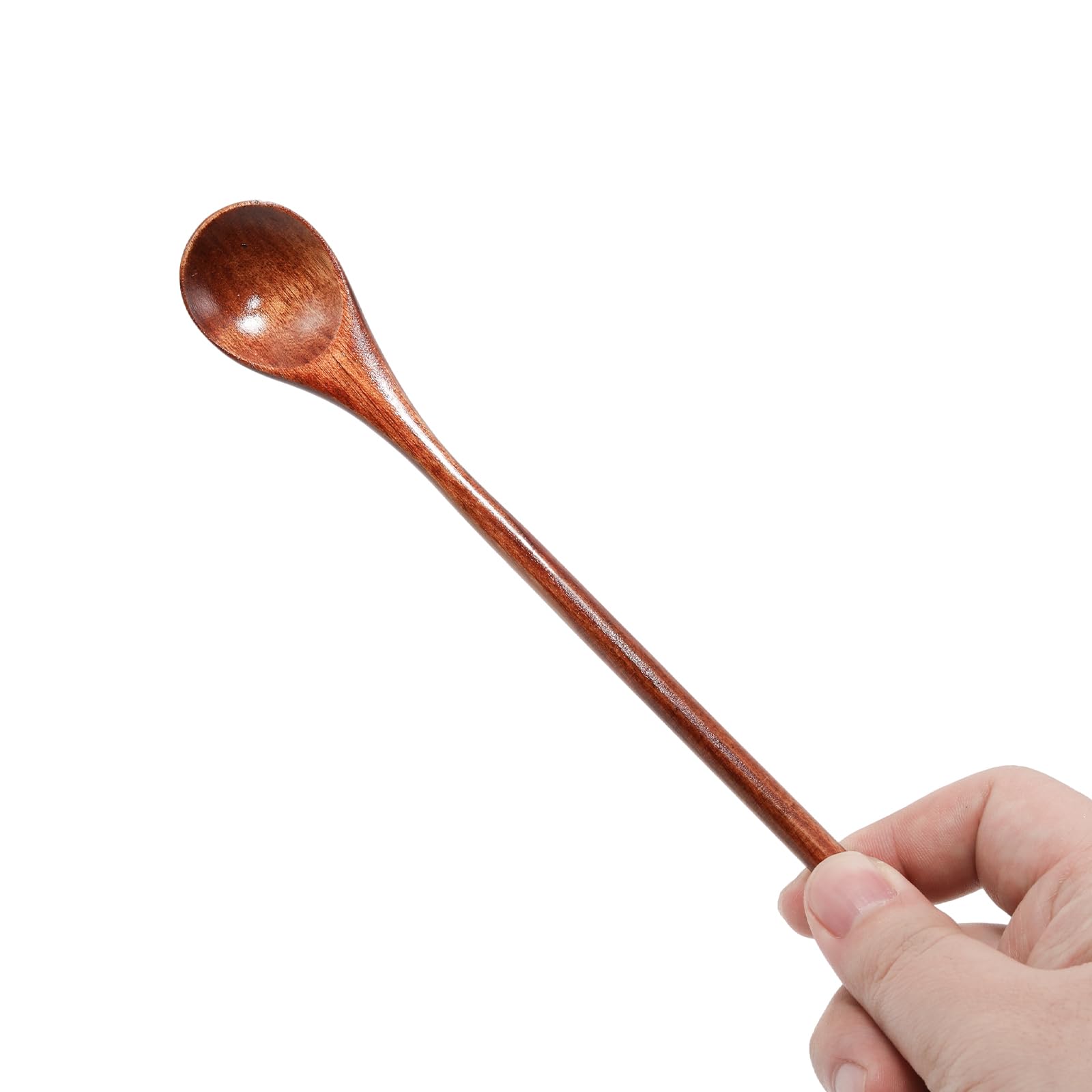 2 x lange Holzlöffel, 20 cm, Holz-Rührlöffel für Honig, Tee, Pulver, Kaffee