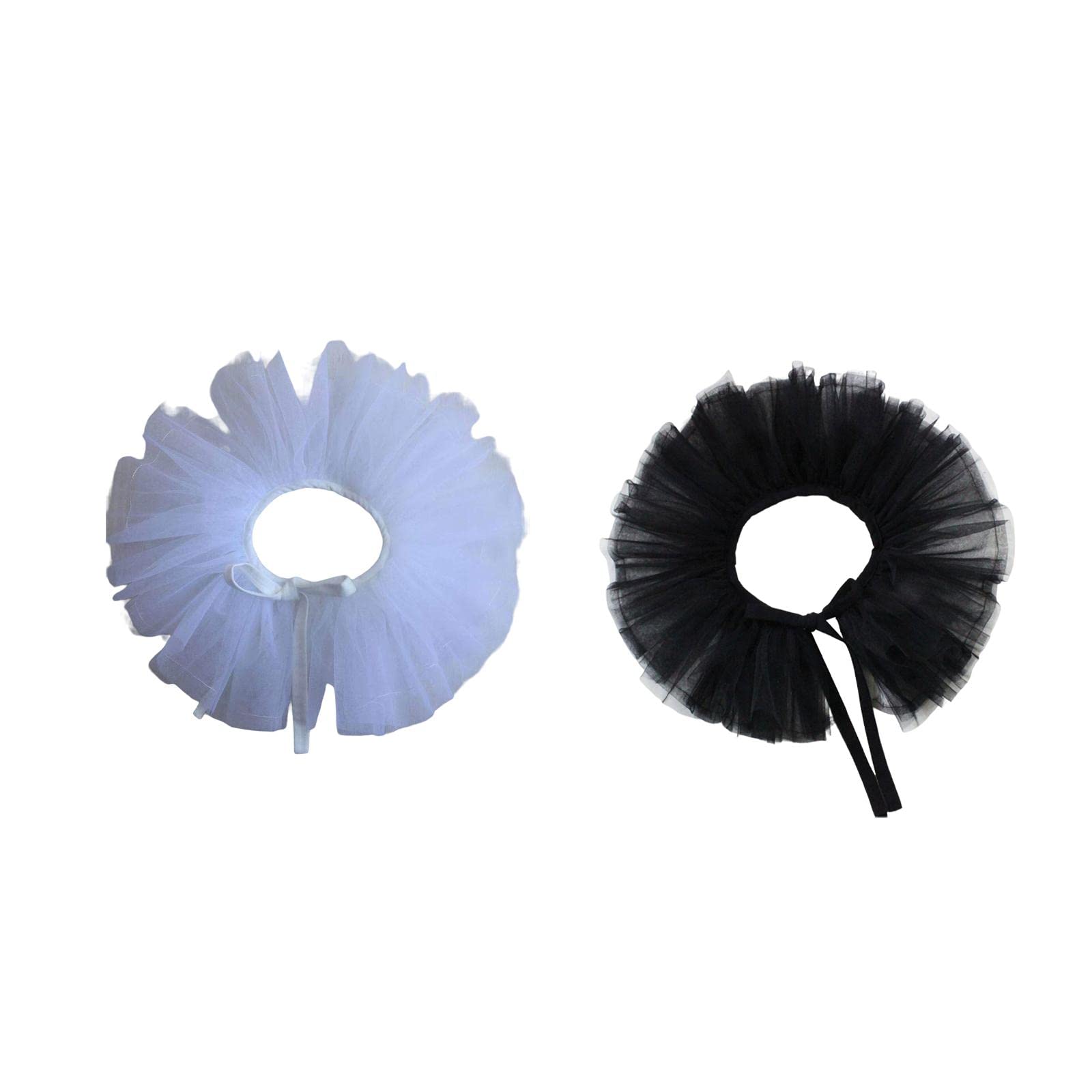 Merishopp 2X Women Tulle Ruffle Collar Halloween Costume Shawl Lapel Detachable | Clothing Shoes & Accessories | Other Clothing Shoes & Accessories-picture-29