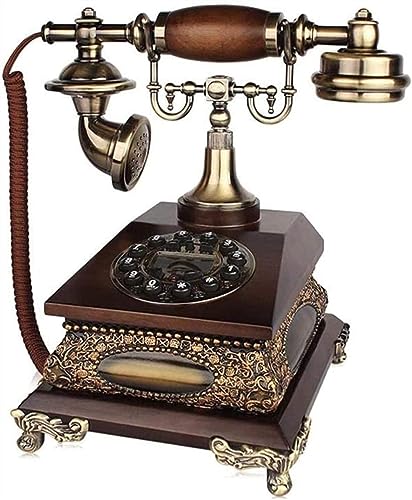 Téléphone rétro fixe européen haut de gamme à numérotation classique