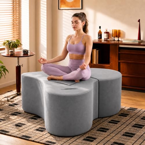 2-in-1 Yoga Chaise Sofa, Convertible Heart Shape for Stretching & Relaxing - image 6